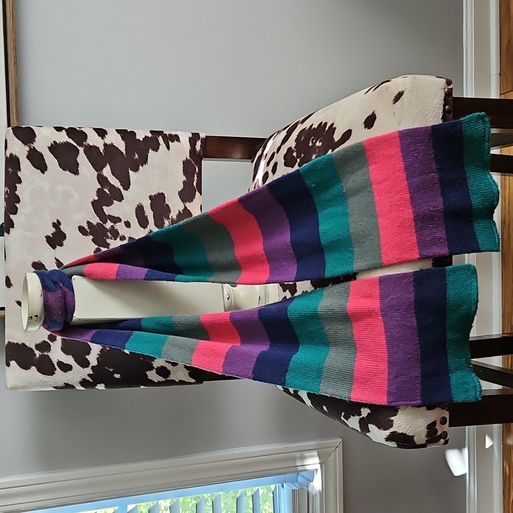 Multi  Color Green, Purple, Grey , Blue, Pink Cotton  Scarf